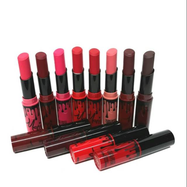 KISSBEAUTY LIPSTICK ULTRA MATTE 8 WARNA lipstick kiss beauty