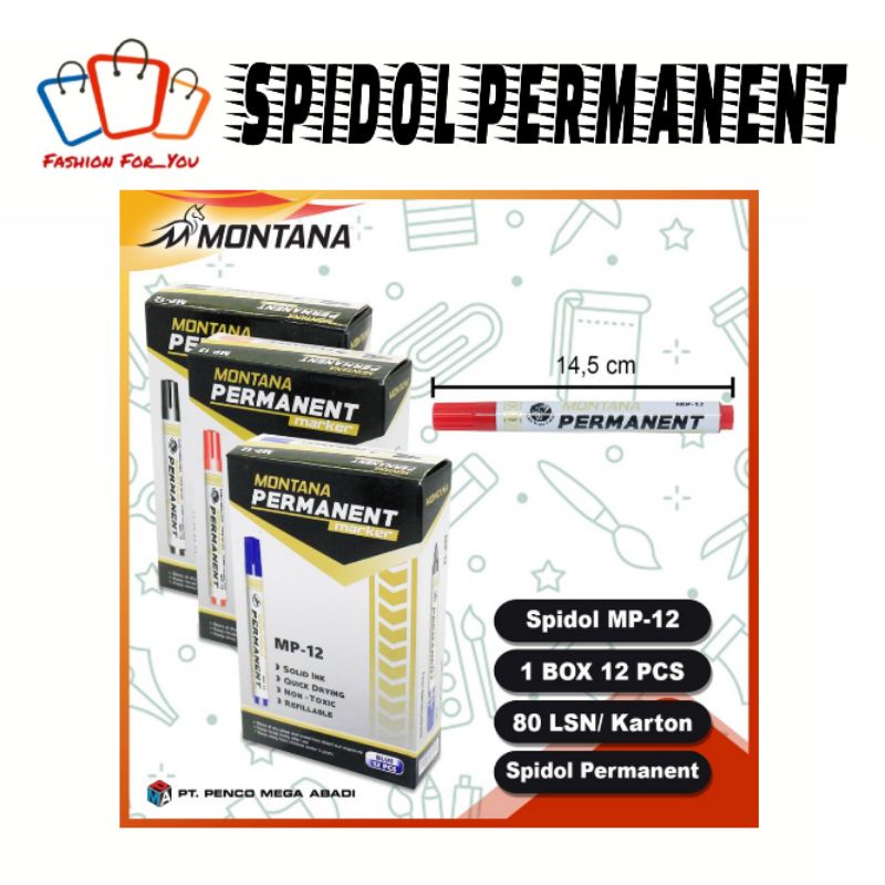 Montana Spidol Permanen