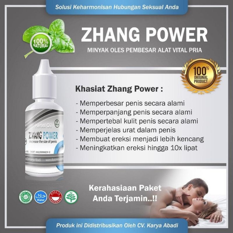 ZHANG POWER memper besar penis. tahan lama