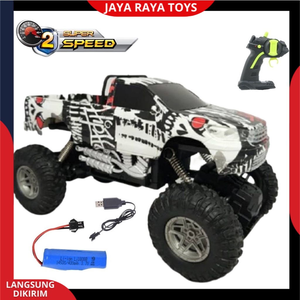 RC Car jungle Rock4 crawler | Mobil Remote control  Pickup Baterai Cas Speed New | Mainan Anak Laki