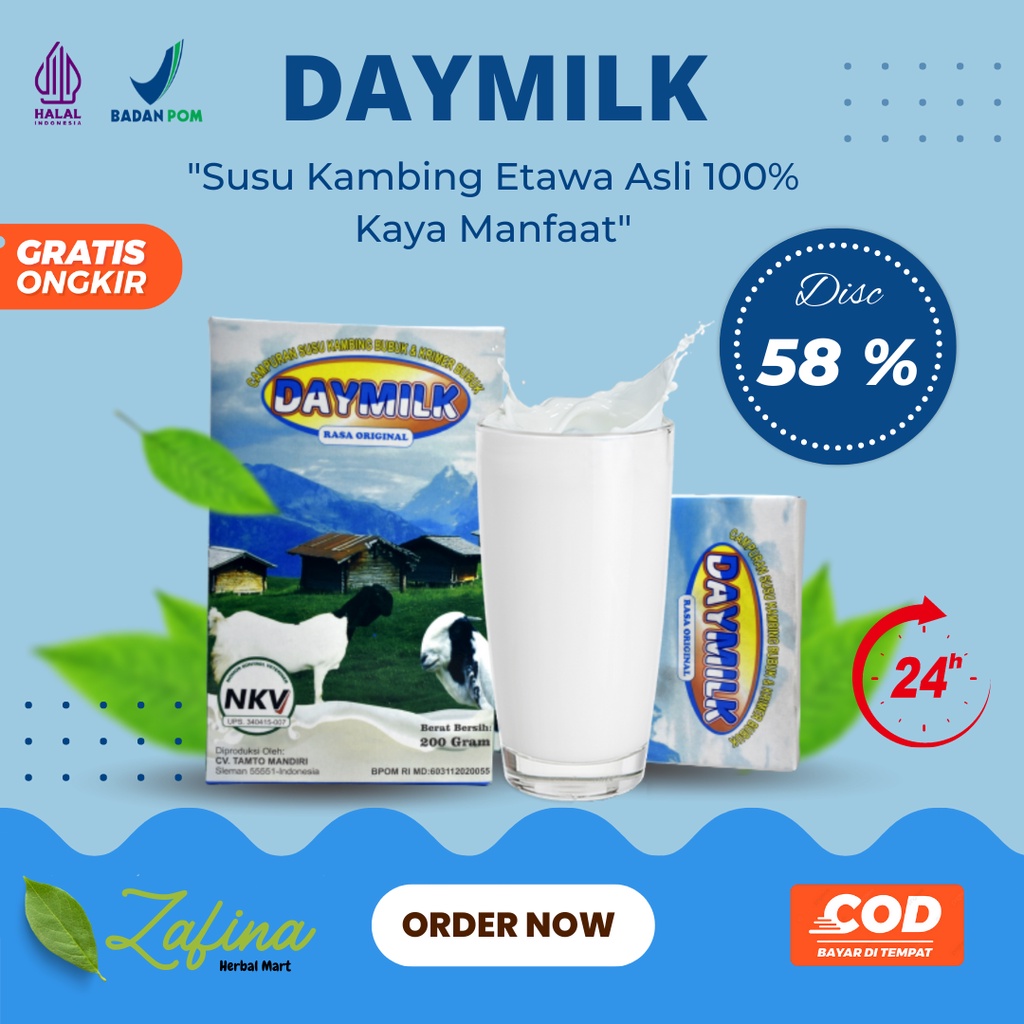 

Susu Kambing Etawa Asli DAYMILK