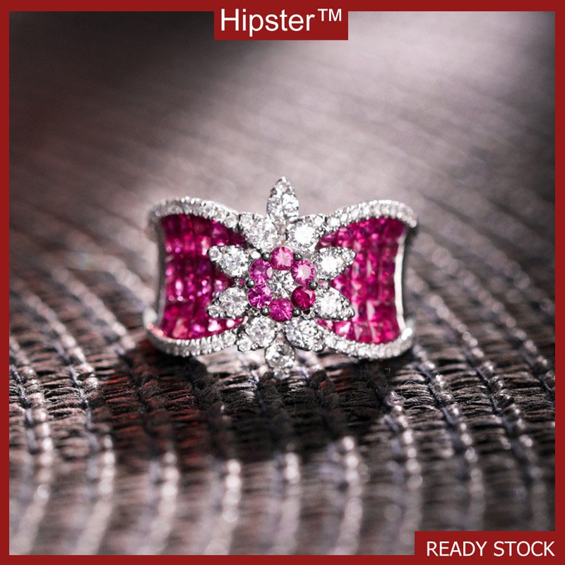 Female Ring Fashion Ruby Luxury