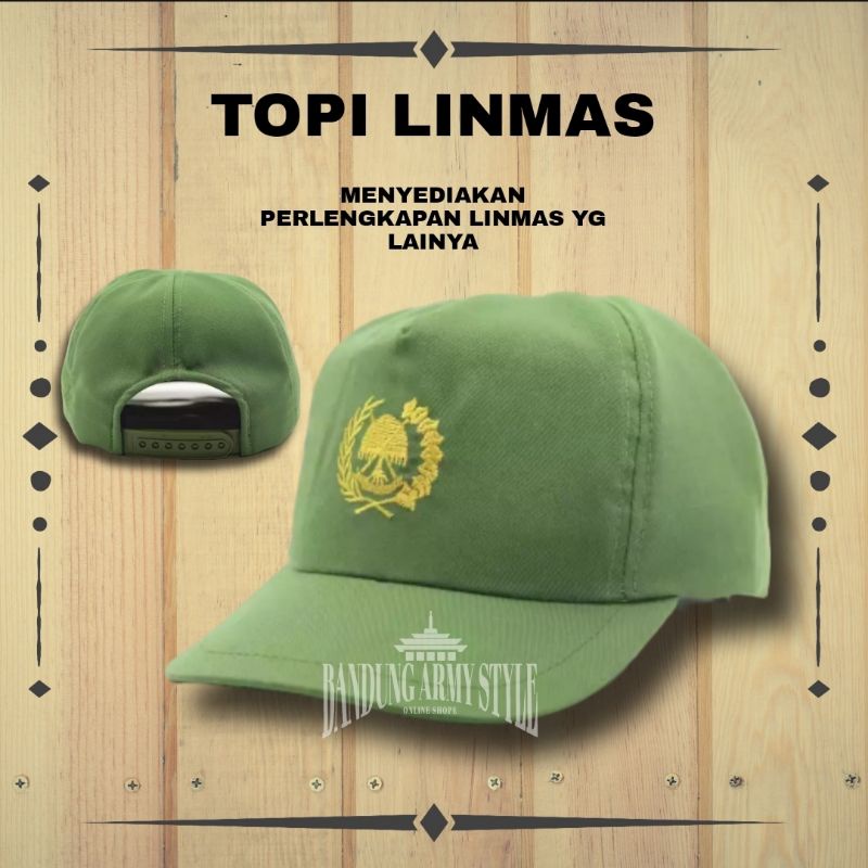 KAOS LINMAS BAJU LINMAS TERBARU HIJAU LINMAS TOPI LINMAS. TOPI HANSIP