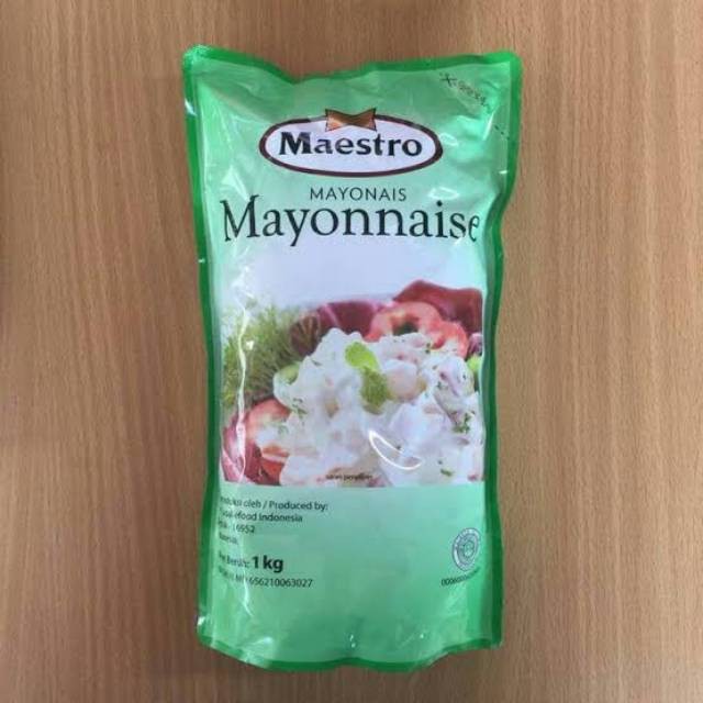 

Mayonnaise Mayones Mayonais Maestro Original Kemasan Standing Pouch Refill 1 Kg. 5030