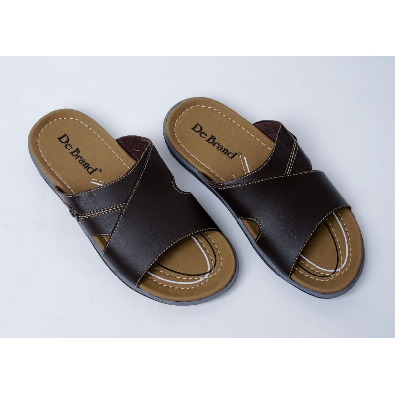 Sandal Kulit Pria Original Casual Murah Berkualitas De Brand Terbaru