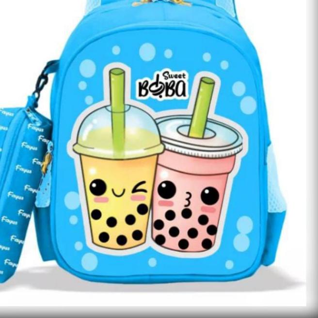 ✱ Tas Ransel Boba Boneka Boba Bublle Drink Anak Perempuan Laki laki Tas Boba Viral Tas anak perempua
