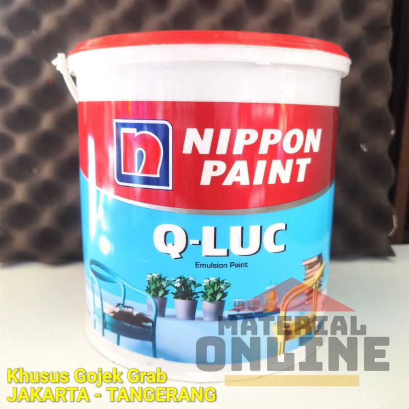 QLUC Q Luc Qiluc Cat Tembok Warna Putih Hitam Cream Hijau Biru Abu Nippon Paint Galon 5Kg 5 Kg Murah