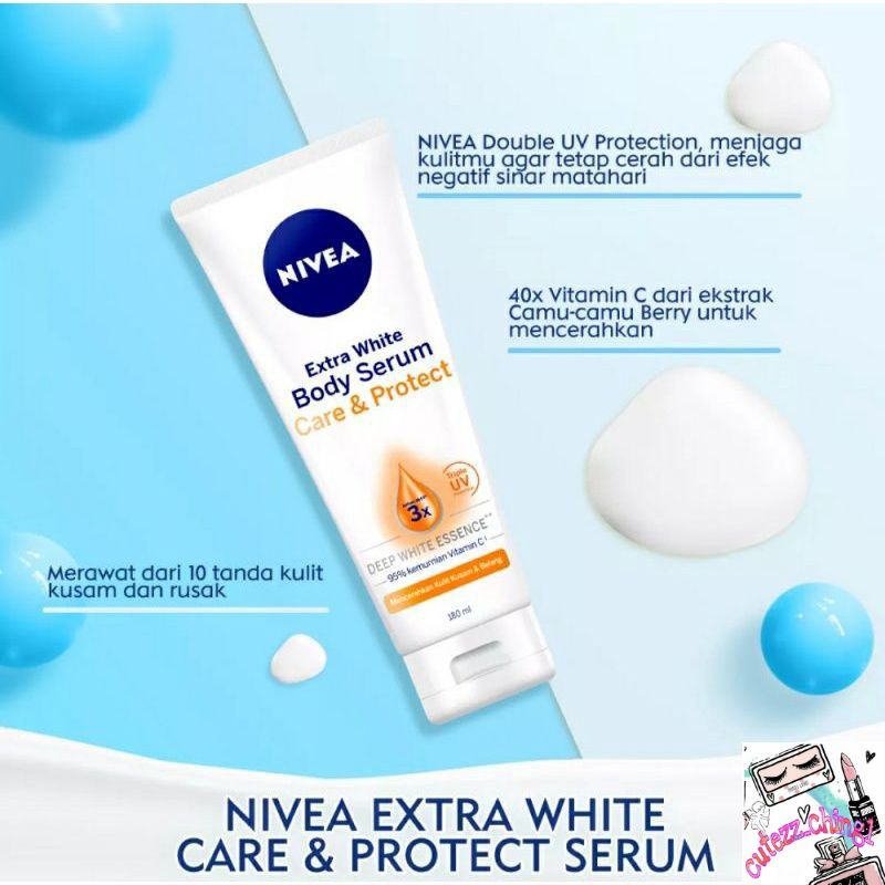 ☃Cutezz_Ching1☃Nivea Extra White Body Serum Care &amp; protect