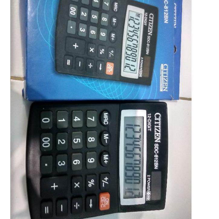 

Penjualan Terbanyak.. TERMURAH!!! Kalkulator Citizen SDC-812BN 12 Digit / 2 Power / Kalkulator CT 812BN