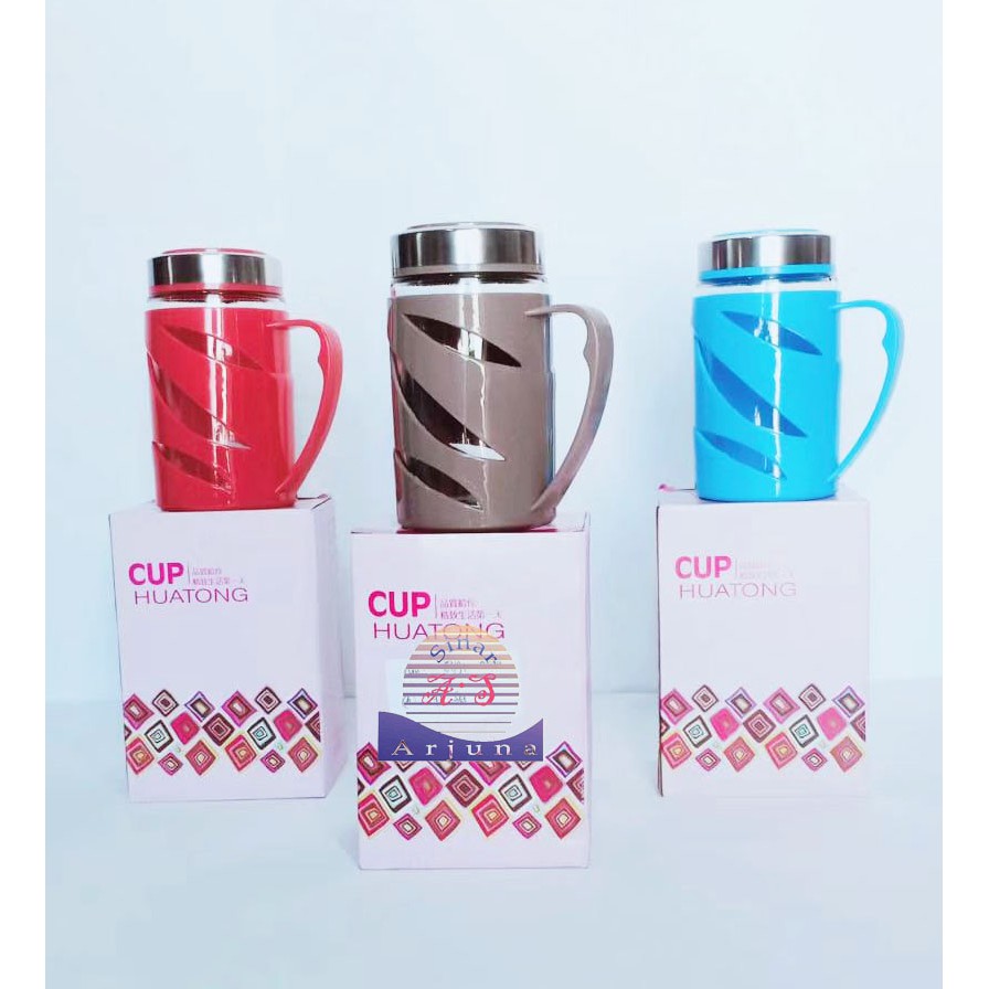 GELAS / CANGKIR BOTOL MINUM MOTIF GAGANG SATU