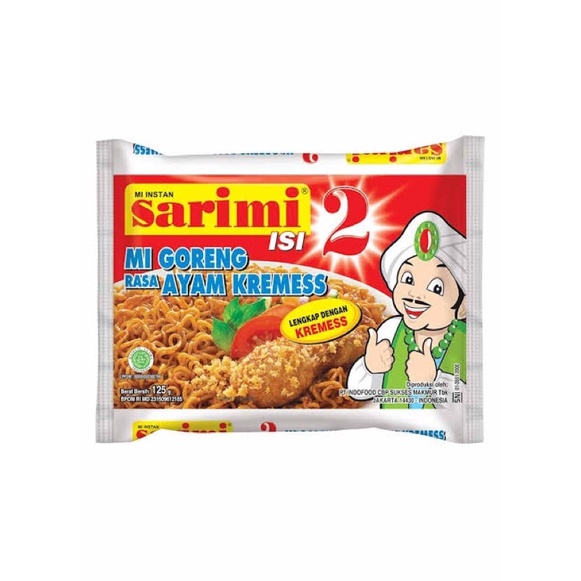 

Sarimi Duo Goreng Ayam Kremes kartonan