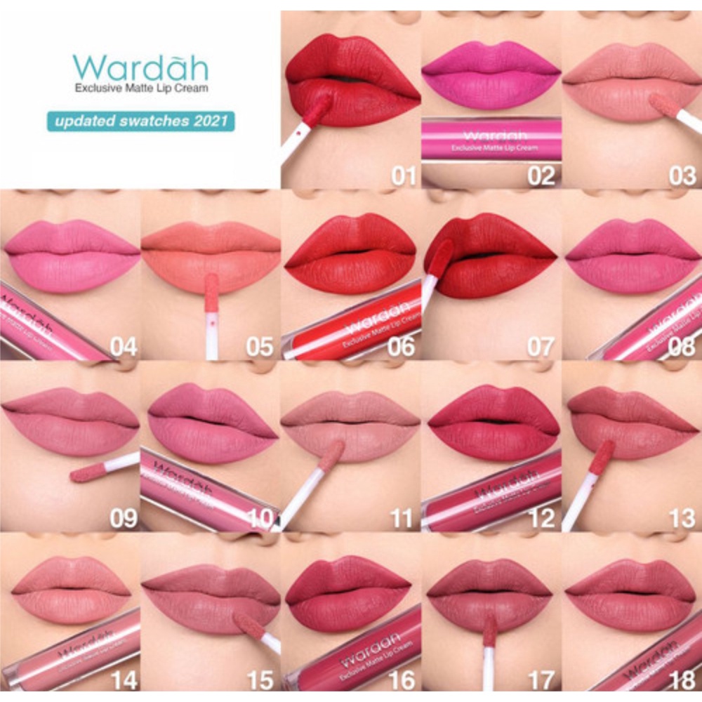 Wardah Exclusive Matte Lip Cream LIPCREAM ORIGINAL | NEW FORMULA