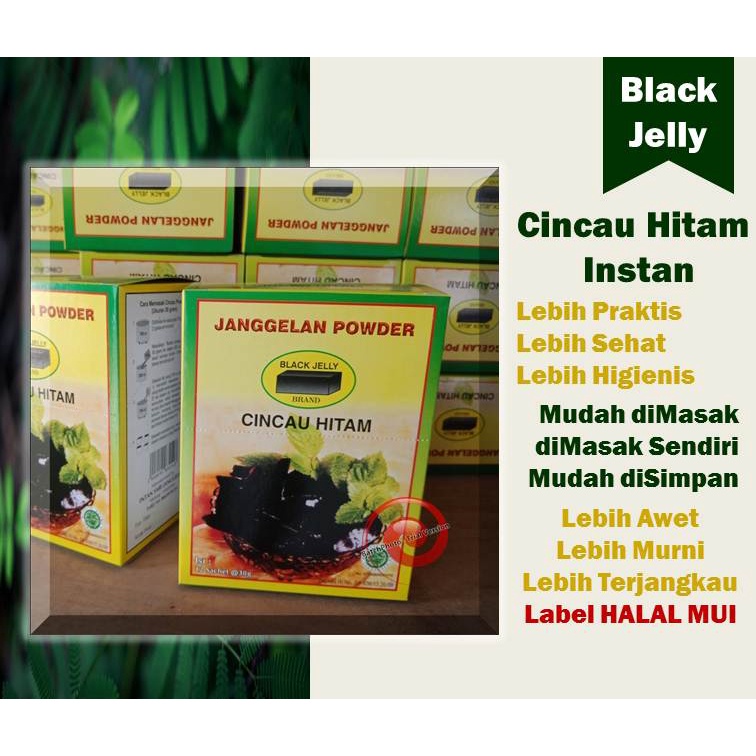 

Cincau Hitam Instan 30gr 12pcs Halal Berkah Lancar Jaya