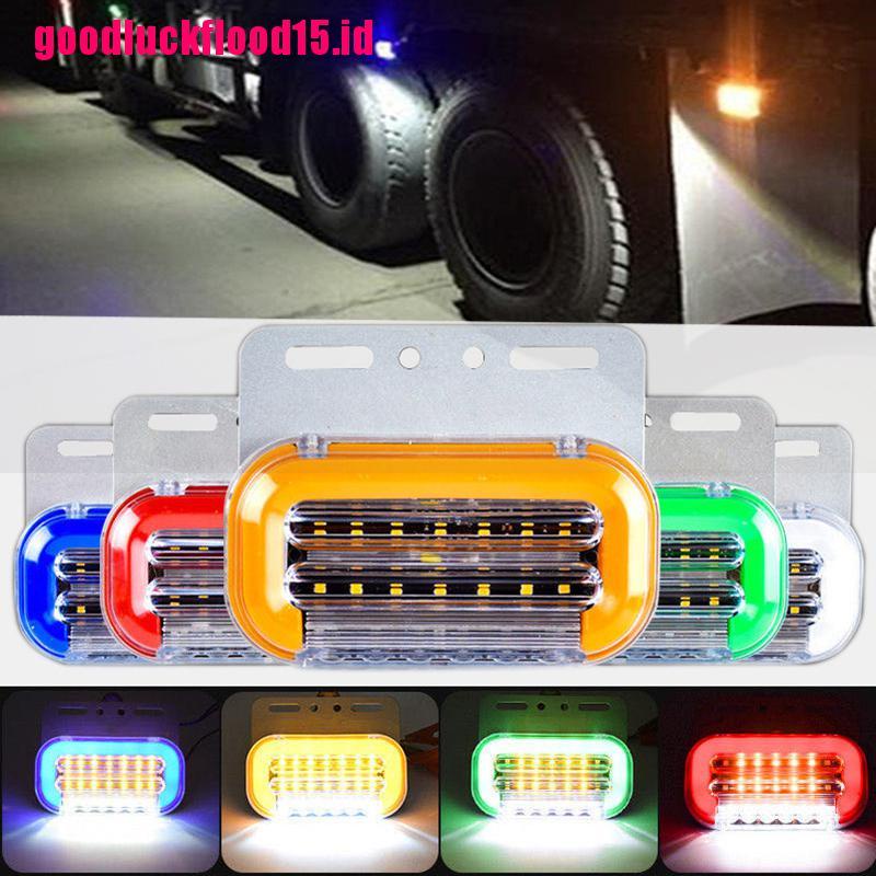 (LUCKID) 1pc Lampu Indikator Sinyal LED 12V Untuk Samping Mobil / Truk