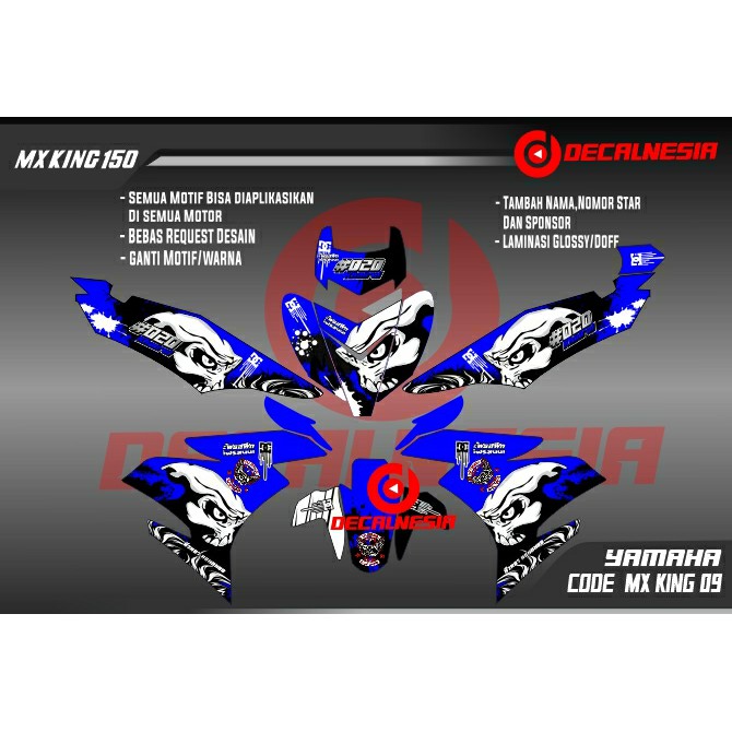 Sticker MX King/Yamaha MX King/Decal MX King/Stiker MX King/Mx King 150/Sticker MX King Full Body