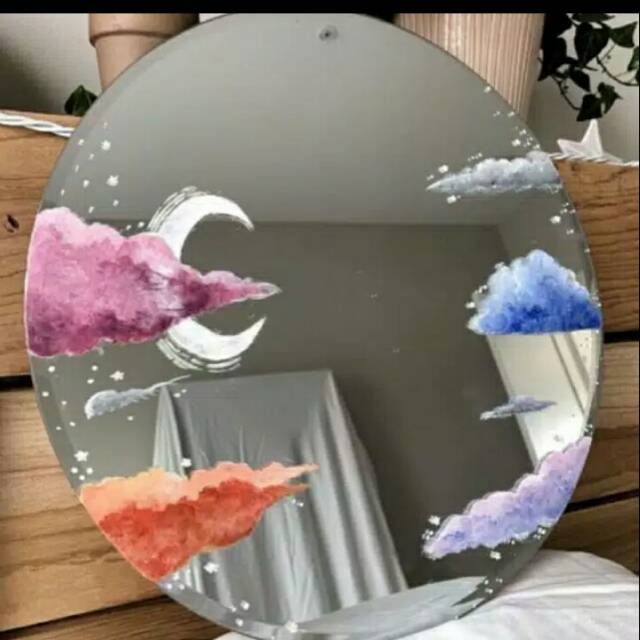 

Cermin aesthetic Lukis custom