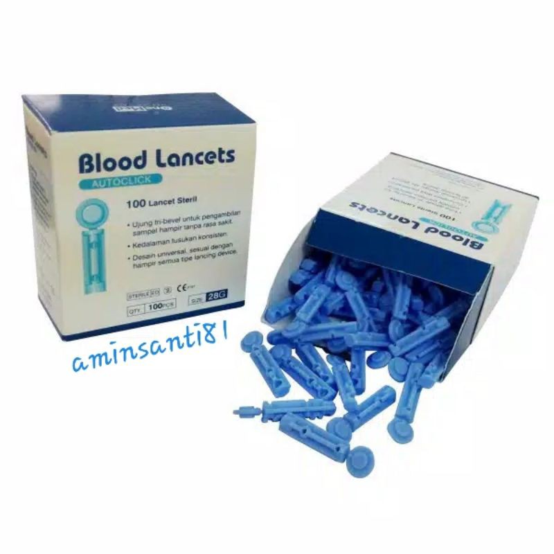 Blood Lancet Onemed 28G/Jarum Lancet  Onemed isi 100