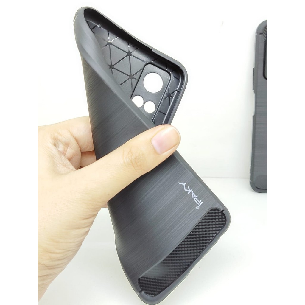 Case Slim Fit Carbon Vivo Y51 2020 6.58 inchi Softshell Fiber Multi Carbon Anti Melar