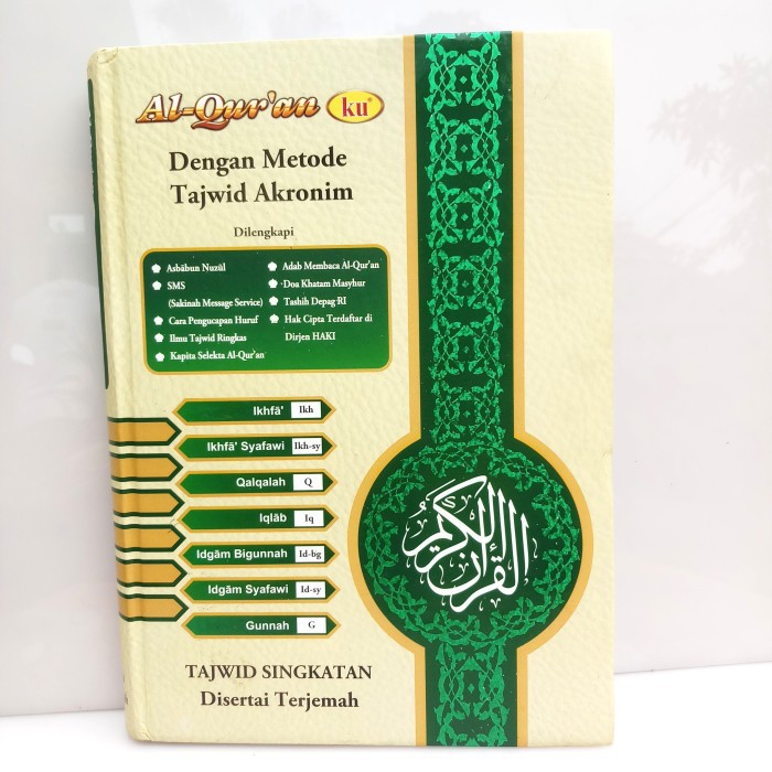 Alquran Terjemah Tajwid Akronim Uk A4- Alquranku Terjemah Uk Besar