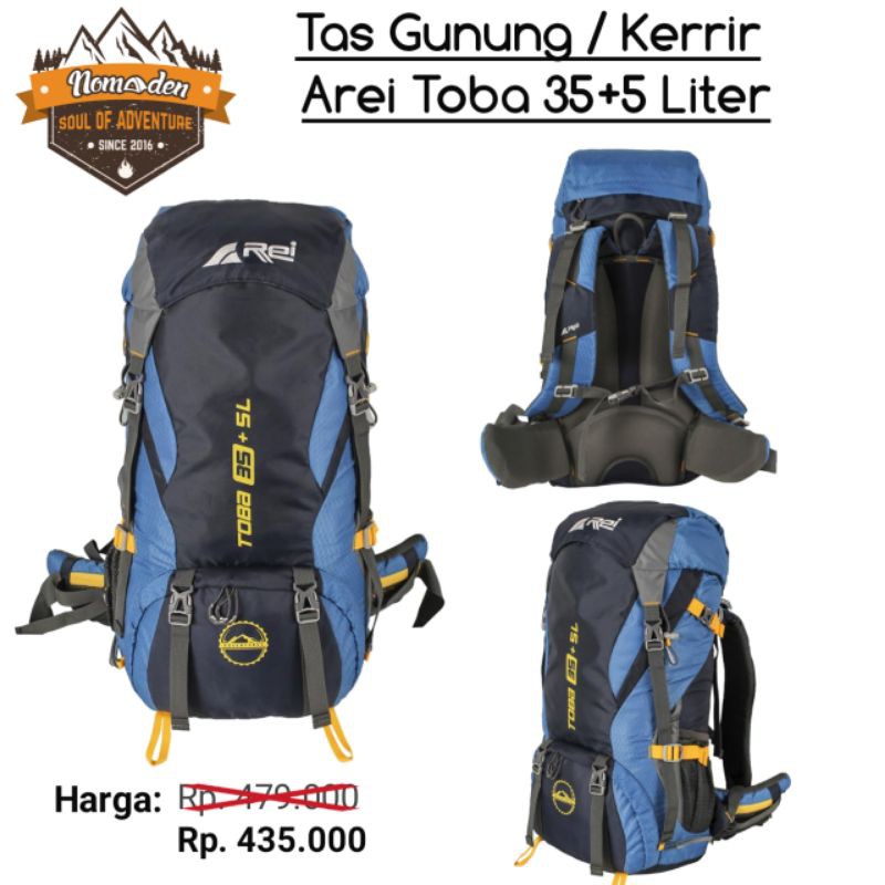 Tas Gunung Kerrir  Arei Toba 35+5 Liter