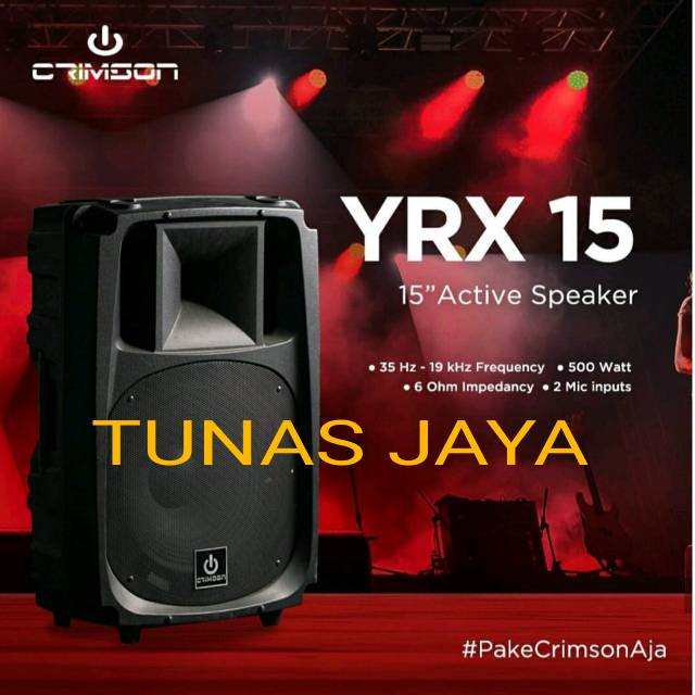 SPEAKER AKTIF 15 INCH CRIMSON YRX 15