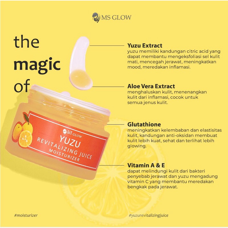 YUZU MOISTURIZER MS GLOW/MOISTURIZER YUZU JUICE