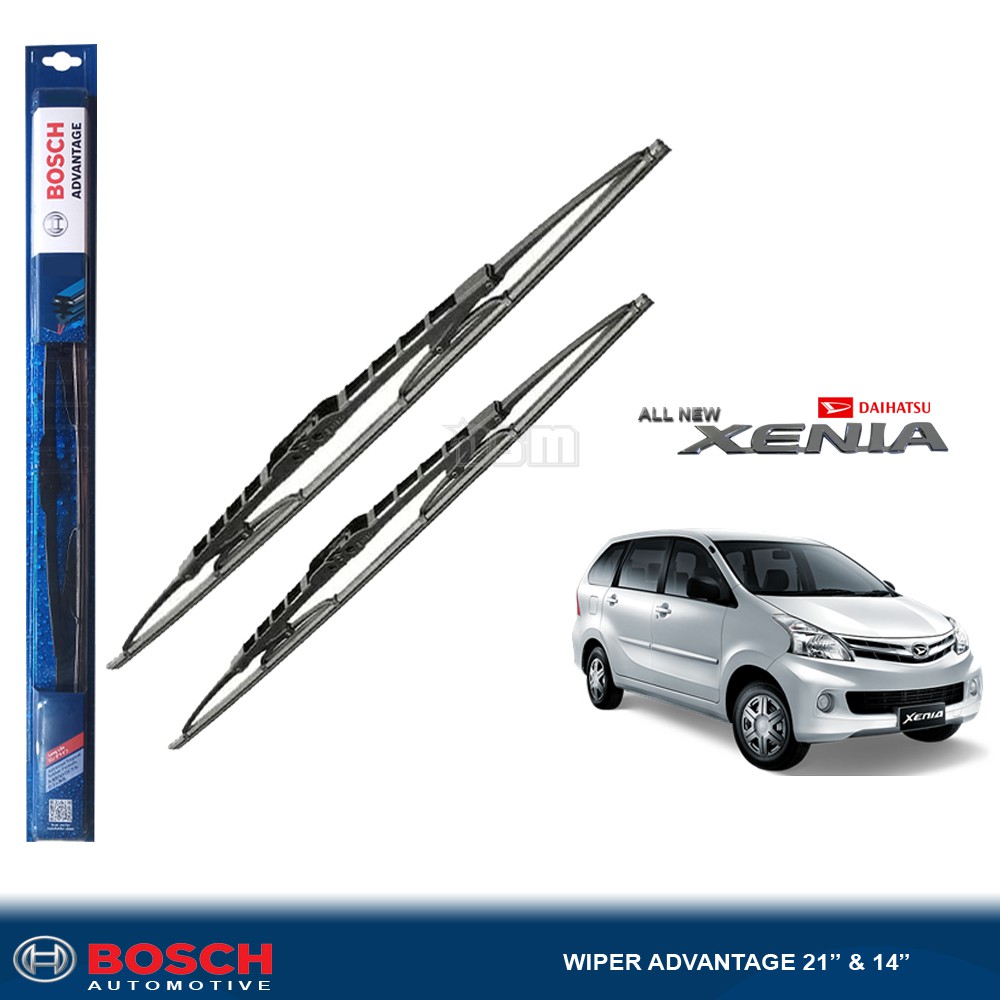 Bosch Advantage / Karet Wiper Mobil Daihatsu All New Xenia 21&quot; dan 14&quot; (Sepasang) / Wiper Mobil