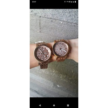 Jam Tangan Fossil ES3494, Jam Boyfriend Rose Gold Mocca
