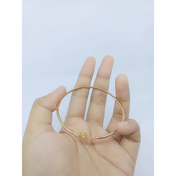 GELANG PERAK 925 ASLI LAPIS EMAS/GELANG BANGLE KUPU KUPU/GELANG ASLI SILVER/GELANG FASHION WANITA