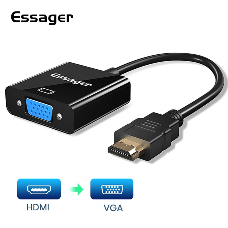 

Essager Kabel Adaptor Hdmi Ke Vga Female 1080P Untuk Ps4 Laptop Tv Vga Ke Hdmi