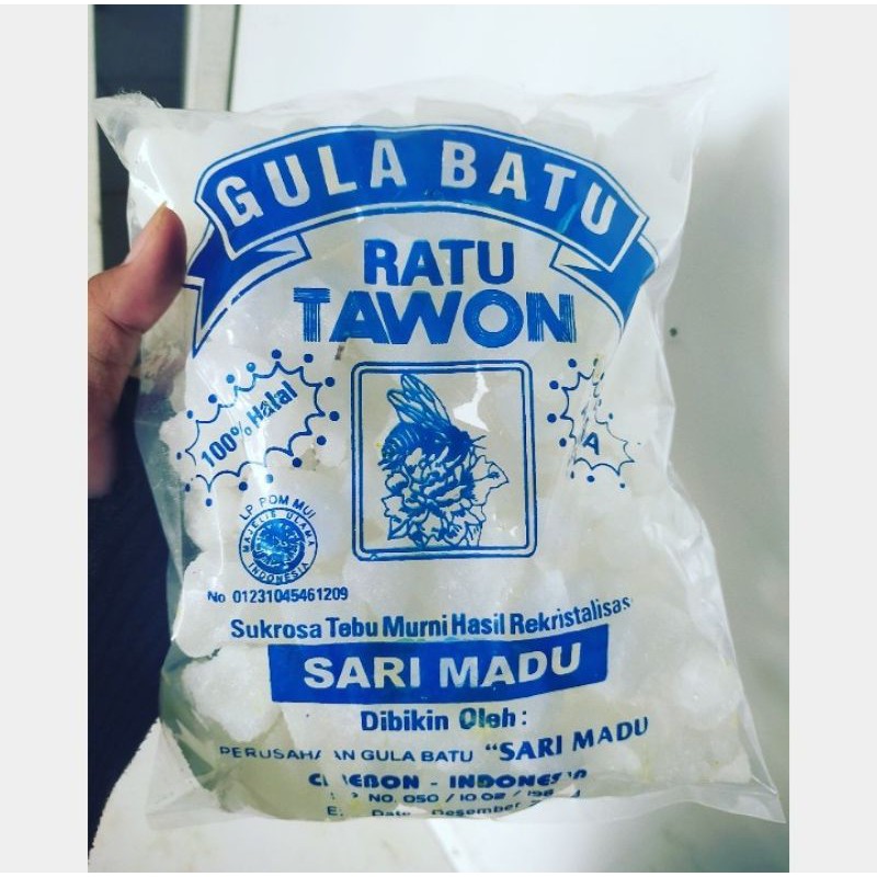 

Gula Batu Putih Tawon Khas Cirebon Kemasan 1000 Gram