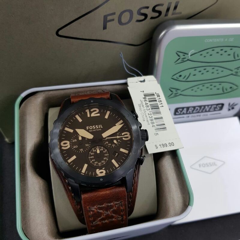Jam Tangan Pria Fossil free Tin box Ori