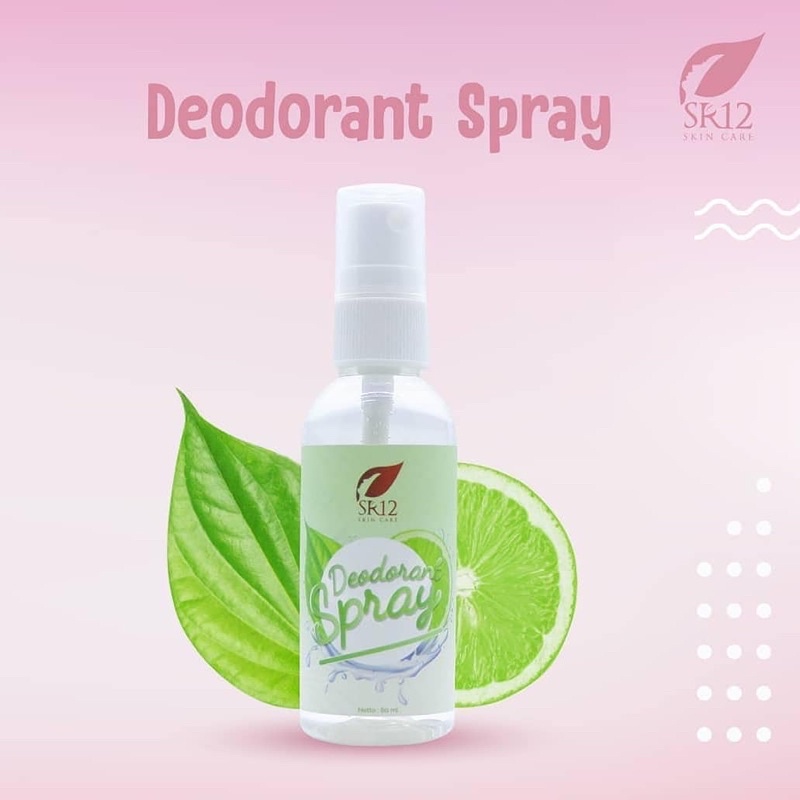 Deodorant Spray SR12 100% Original Premium Regular | Cegah Bau Badan Keringat &amp; Bersih | 60 ml SR 12 Official