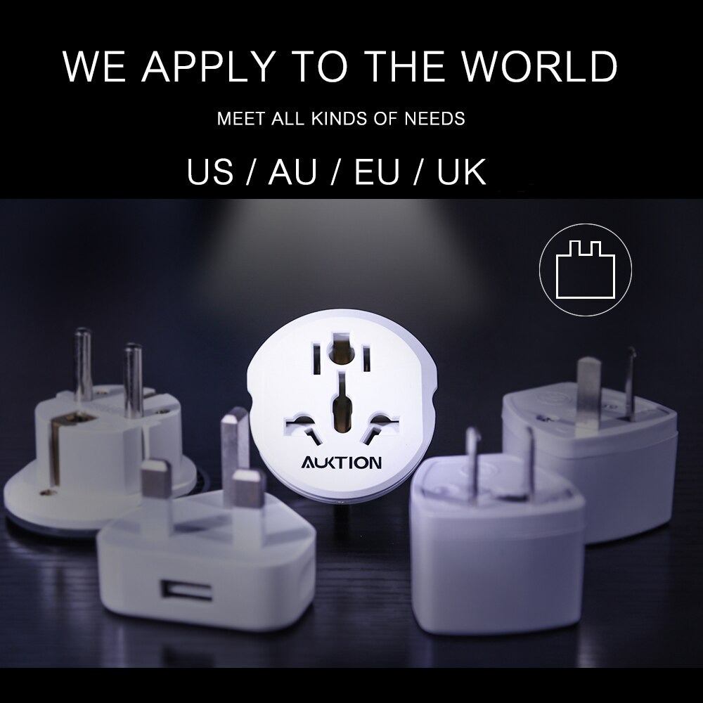 Universal Travel Adaptor AU US UK to EU Plug 16A