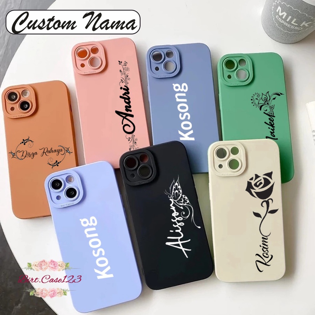 SOFTCASE CASE SILIKON PROCAMERA CUSTOM NAMA OPPO VIVO SAMSUNG REALME XIAOMI IPHONE INFINIX ALL TYPE BC6397