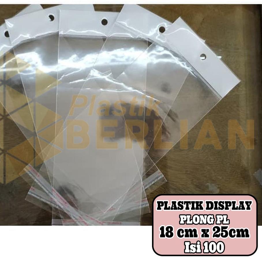 

♨ 18 X 25 cm Plastik DISPLAY / STICKER TEBAL (100 lbr) (lem) (PLONG PL) ✸