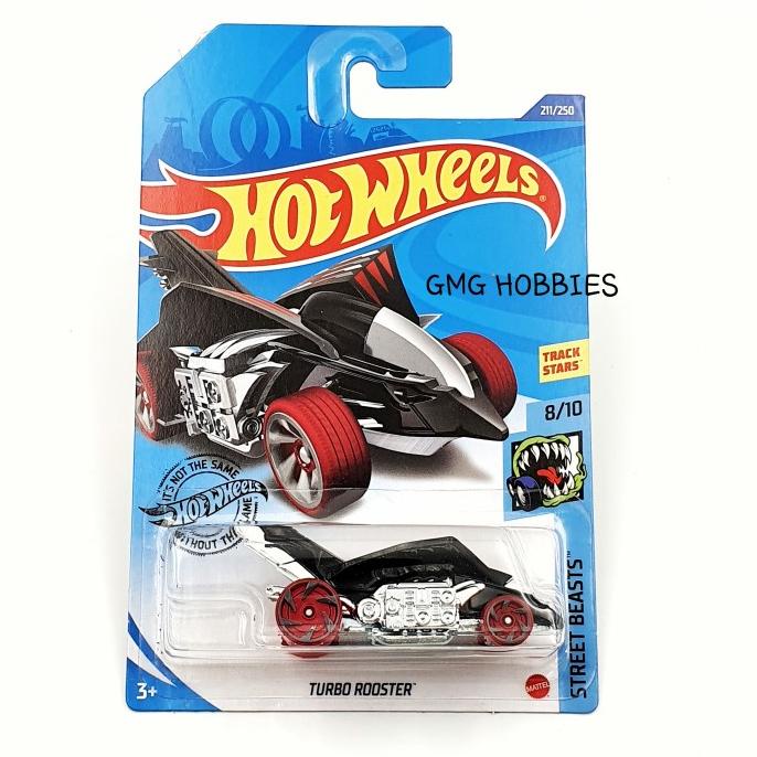 Turbo Rooster Hitam Street Beasts Hot Wheels Hotwheels Diecast Mobil