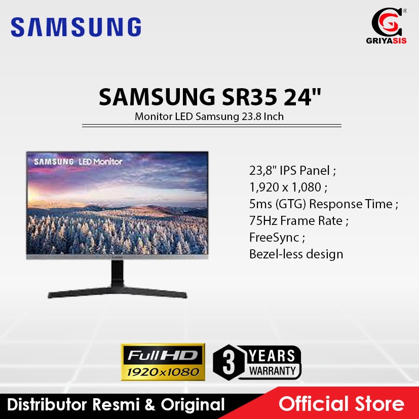 Monitor LED Samsung 23.8 Inch SR35 24"