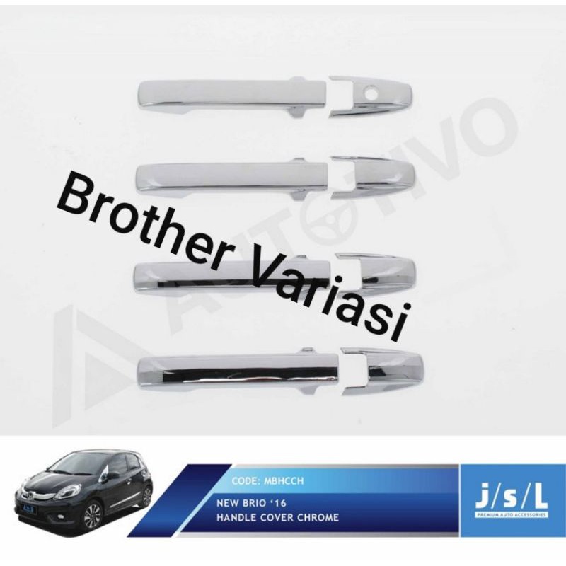 New Brio pegangan pintu mobil/Handle Cover Chrome/aksesoris Brio