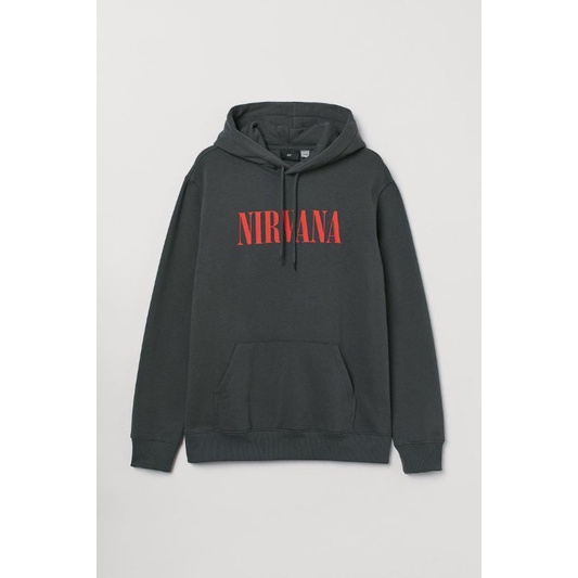 Hoodie H&M Nirvana Dark Grey