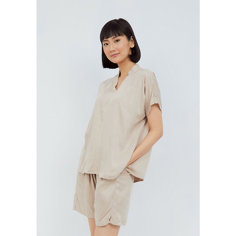 Sundays Attire - BERLIN SET / Setelan Wanita Atasan Berkerah Celana Pendek