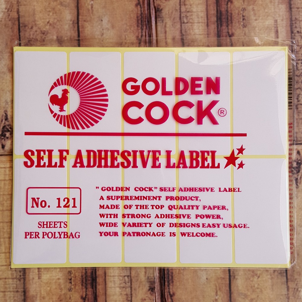 

Label Golden Cock No. 121 - Self Adhesive Label 121 - Sticker