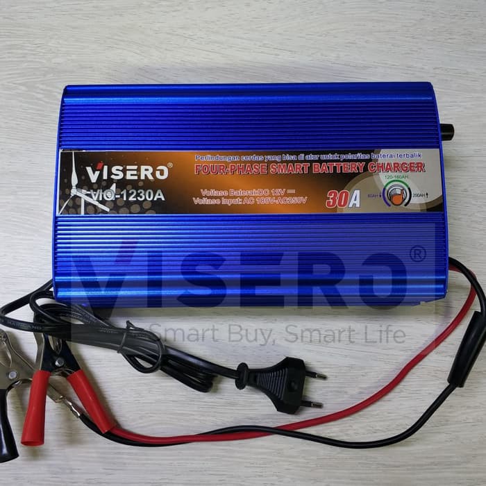 Battery Charger / Charger Aki 30A Automatic Visero (VIO-1230A)