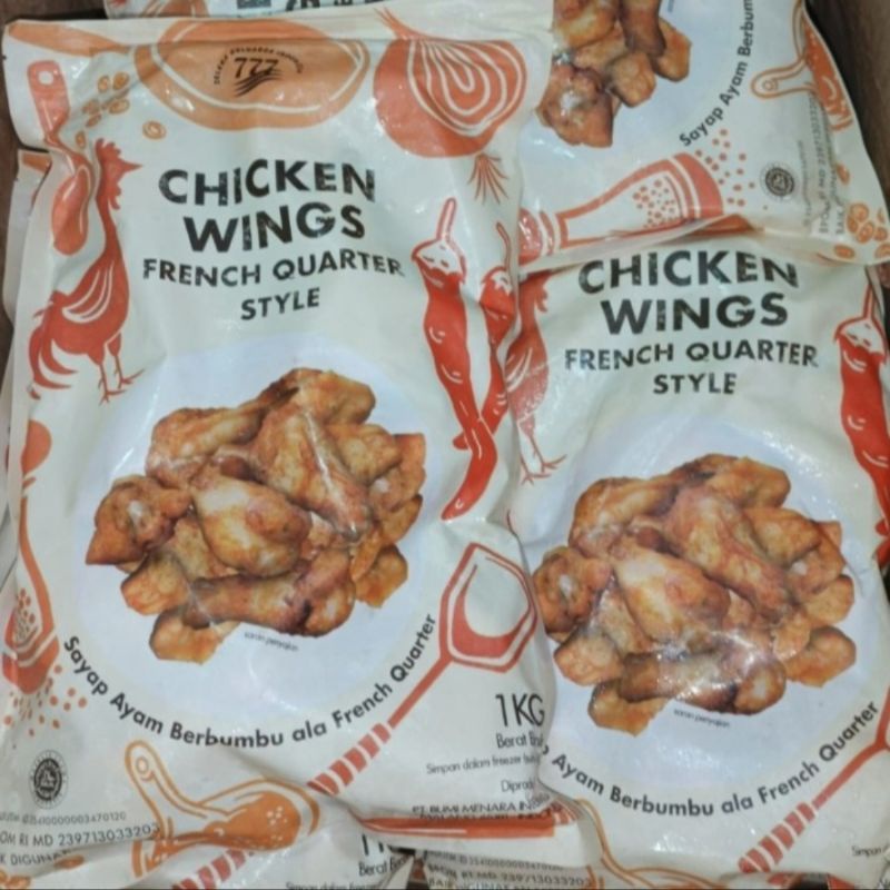 

Chicken Wing New Orleans ganti nama French Quarter 1kg