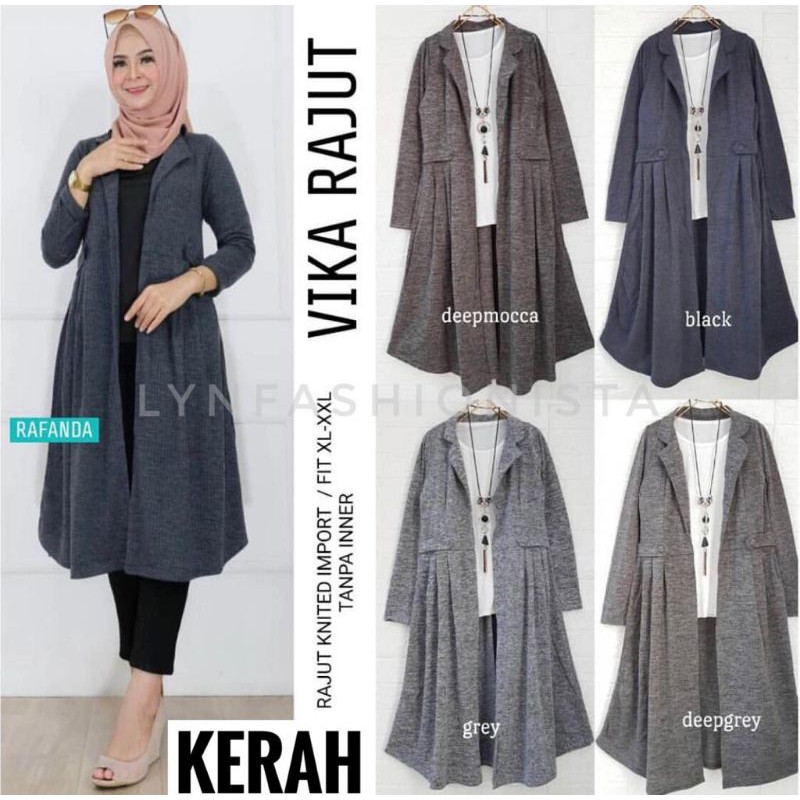 VIKA CARDY/KARDIGAN WANITA RAJUT PREMIUM