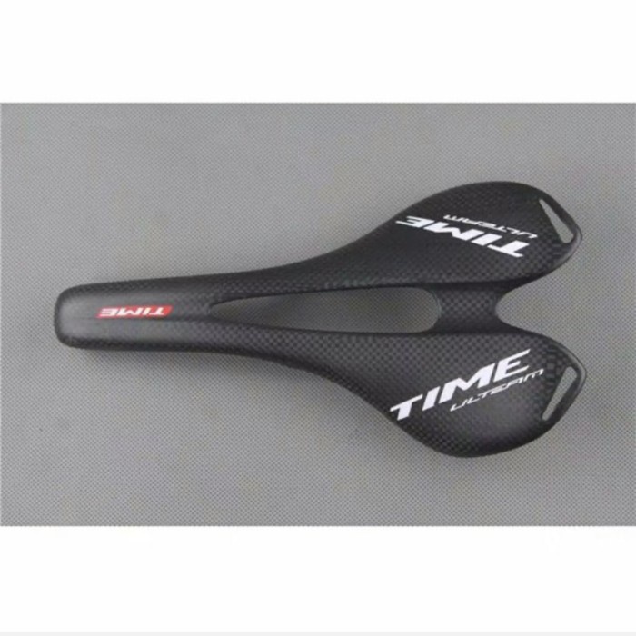 Saddle Time Ulteam Full Carbon lubang tengah Sadel 3K Karbon