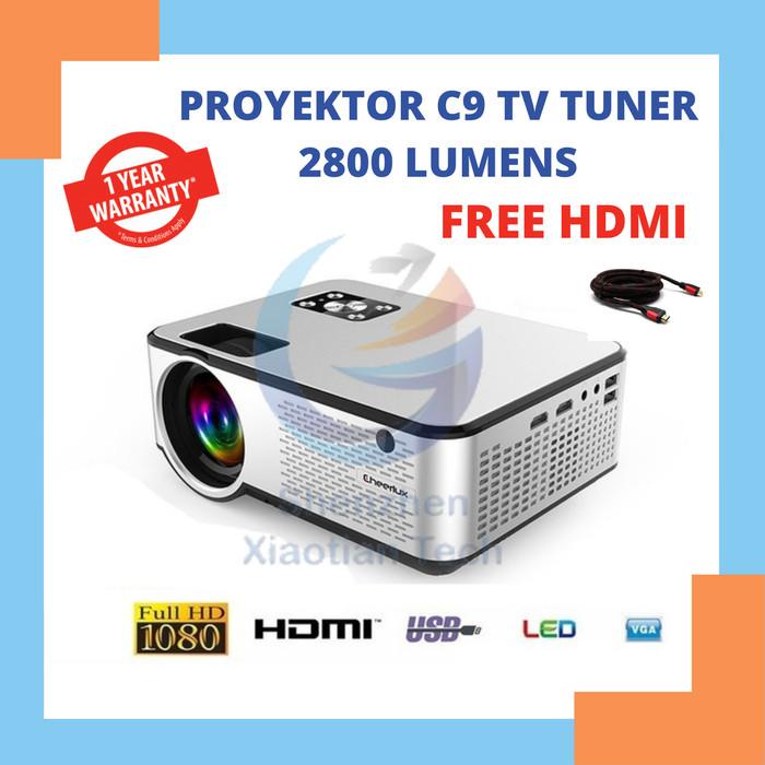 

Irled | Projector Cheerlux C9 Mini Led Proyektor C9 2800 Lumens With Tv Tuner