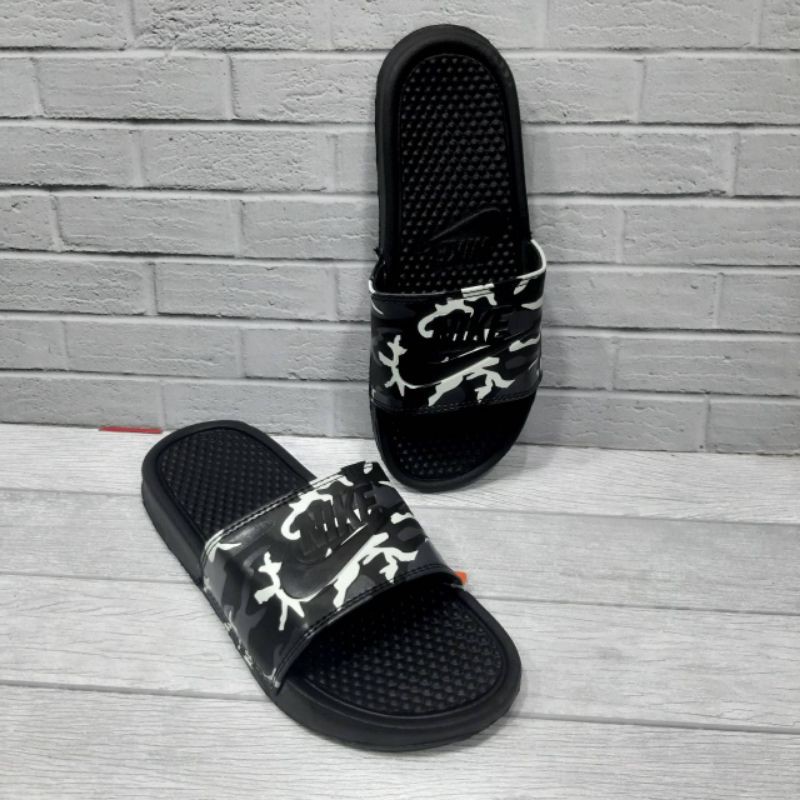 NEW ARRIVAL SENDAL NIKE BENASSI ARMY BLACK