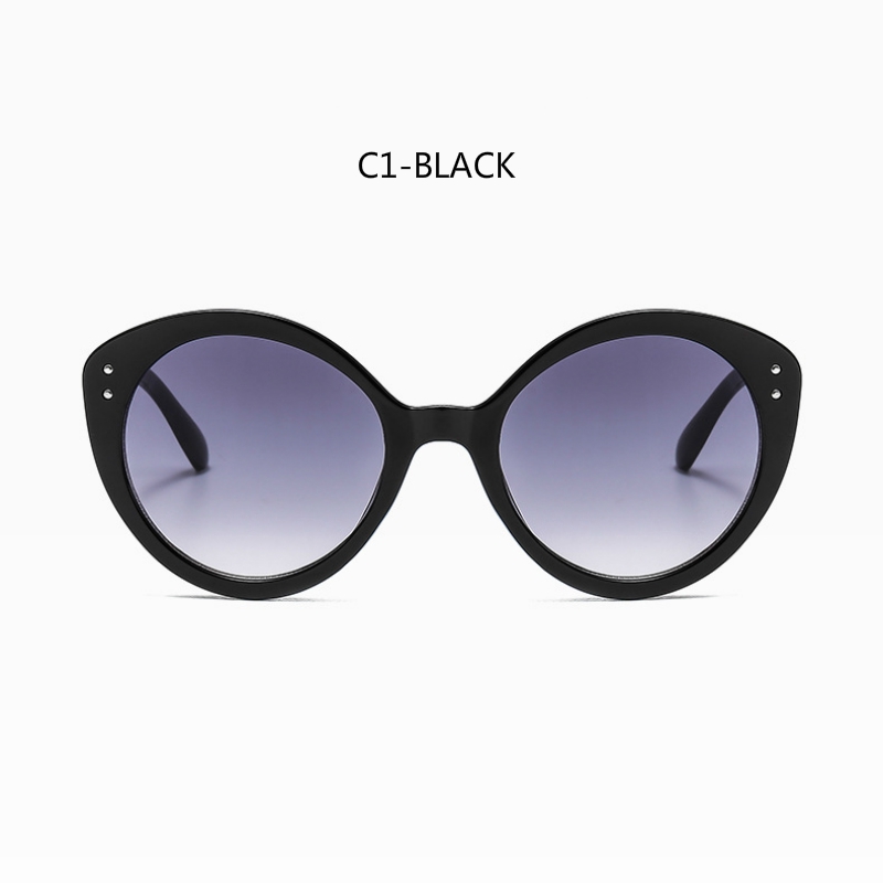 INS fashion big frame rice nail cat eye trend personality street shooting sunglasses