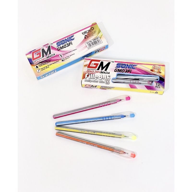 

Ballpoint Sonic GM-03Fi (isi 12 pcs) - Pulpen Ballpoint 1 Lusin